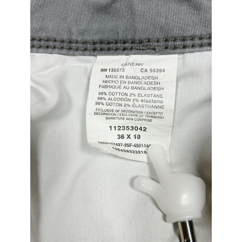 Wrangler Relaxed Fit Cargo Shorts Gray 36 Utility Workwear Outdoor - Picture 6 of 7